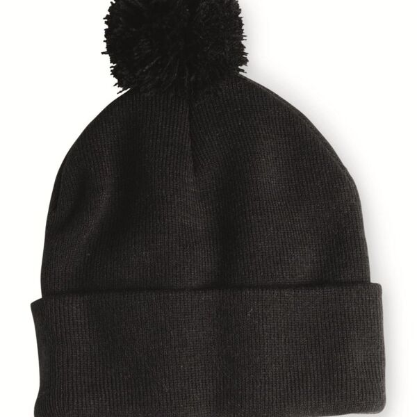 Sportsman Pom-Pom 12" Knit Beanie - SP15-cedarvale Thumbnail