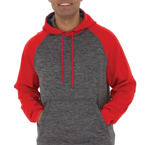ATC DYNAMIC HEATHER FLEECE TWO TONE HOODED SWEATSHIRT. Thumbnail