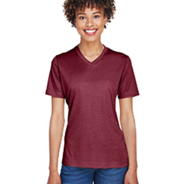 Team 365 Ladies' Sonic Heather Performance T-Shirt - TT11HW Thumbnail