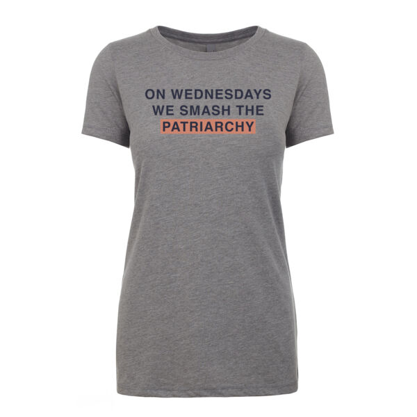 Wednesdays we smash the patriarchy Adult Unisex T-Shirt Thumbnail